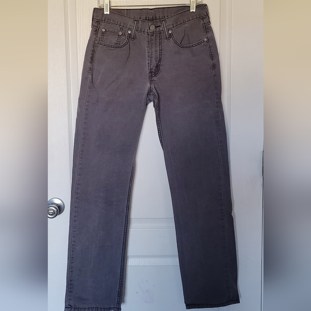 Men's Gray Levi's 514 Straight Size: 30x32